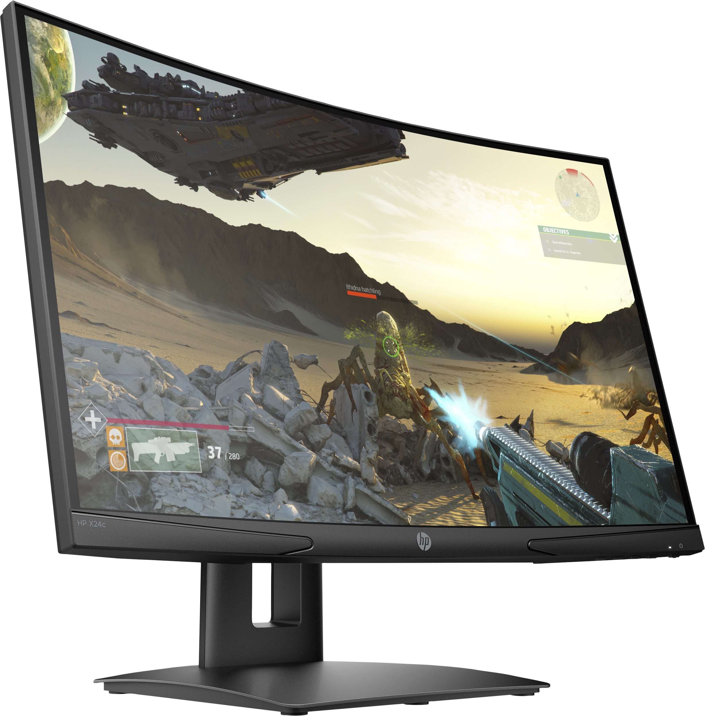 HP X24c computer monitor 59.9 cm (23.6″) 1920 x 1080 pixels Full HD LED image 3