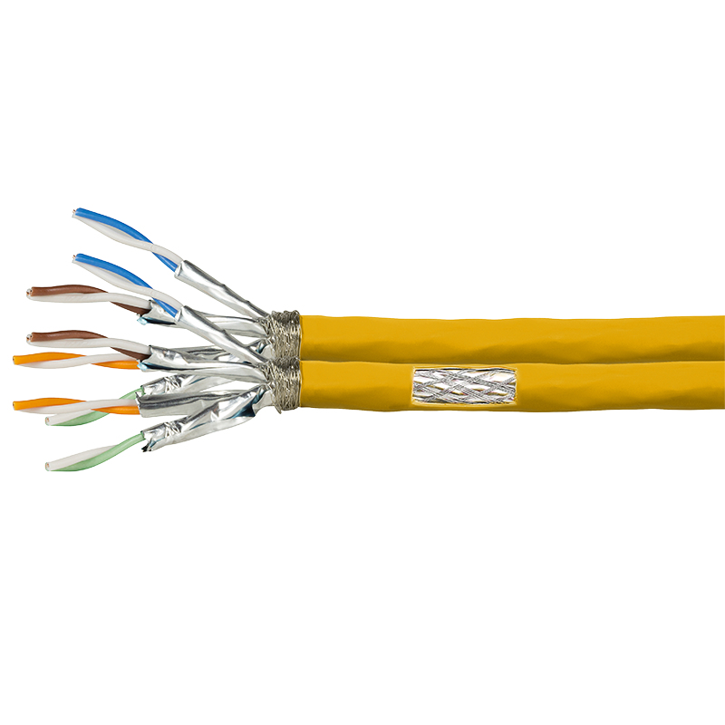 Logilink Verlegekabel S/FTP Cat7A AWG23 1200MHz gelb,duplex