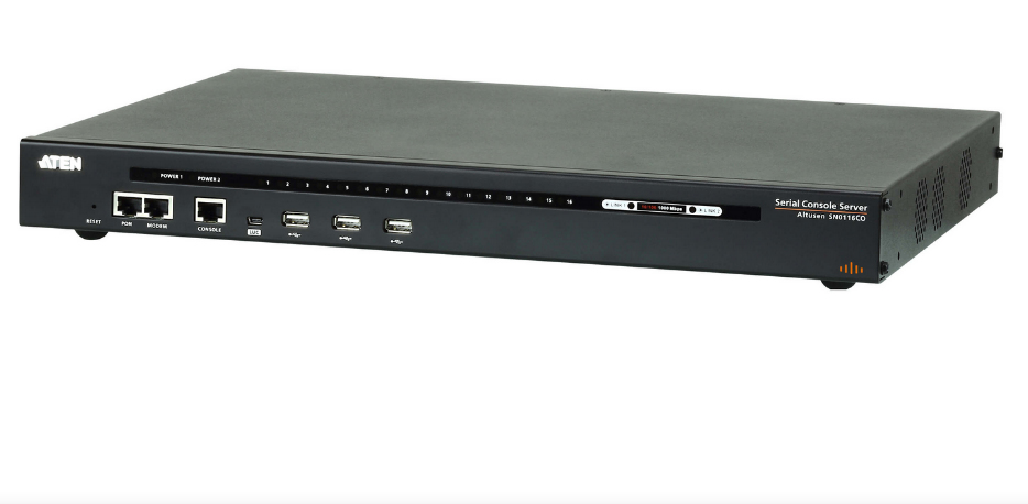 ALTUSEN SN0116COD - Console server - 16 ports - 1GbE, RS-232 - DC power - 1U