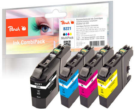 Peach PI500-178 ink cartridge 4 pc(s) Compatible Standard Yield Black, Cyan, Magenta, Yellow