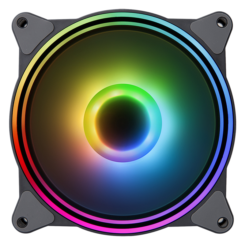 Hiditec N8-ARGB Computer case Fan 12 cm Black image 2
