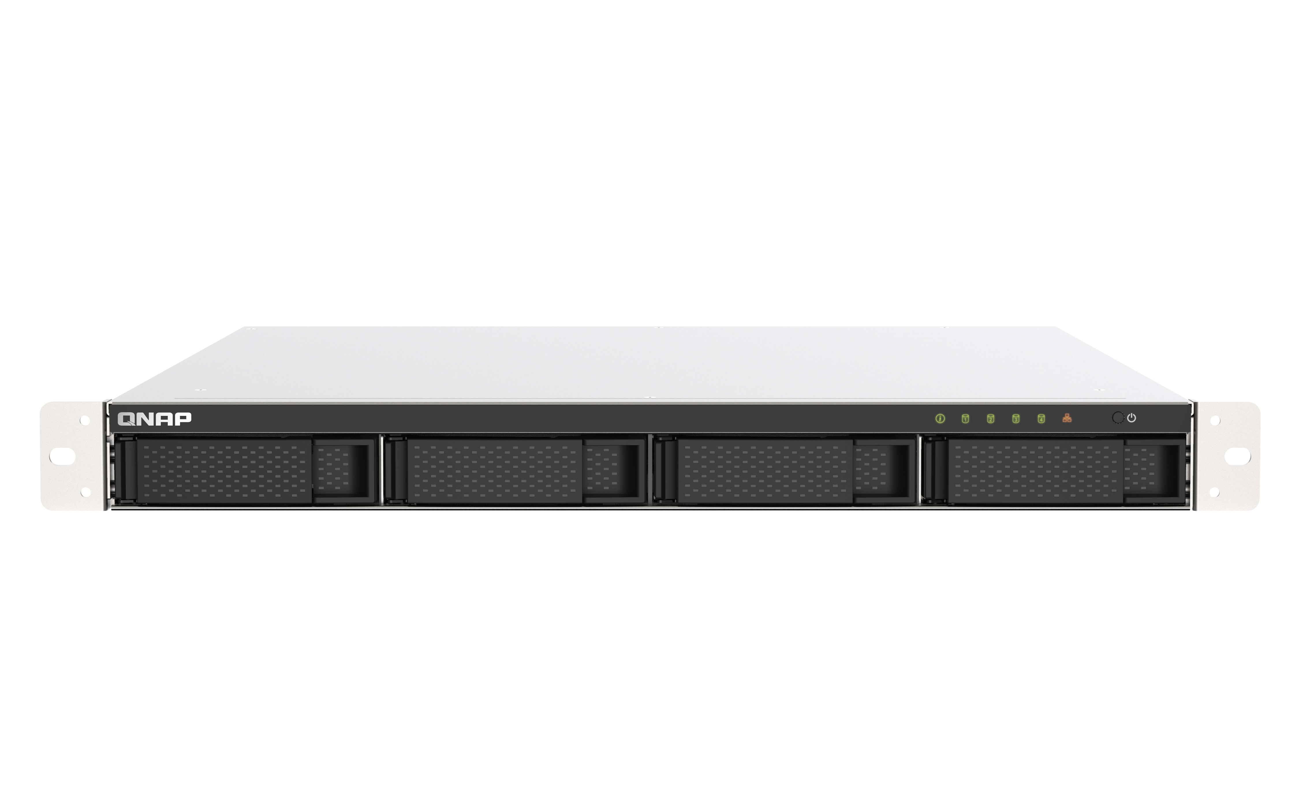 QNAP TS-453DU-RP NAS Rack (1U) Nätverksansluten (Ethernet) Svart, Grå J4125