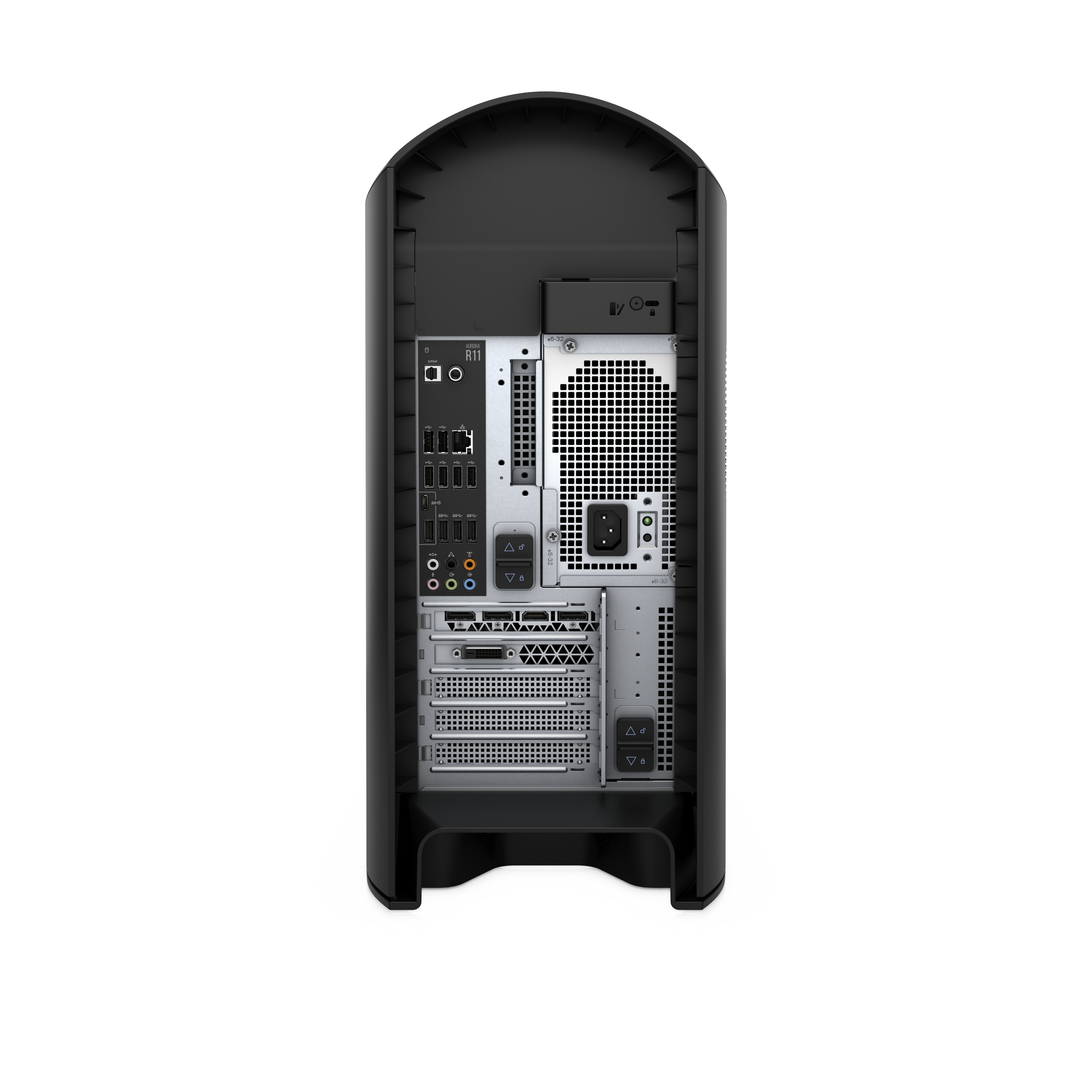 Alienware Aurora R11 Intel® Core™ i7 i7-10700F 16 GB DDR4-SDRAM 1 TB SSD NVIDIA GeForce RTX 2080 SUPER Windows 10 Home Midi Tower PC Silver, White image 6