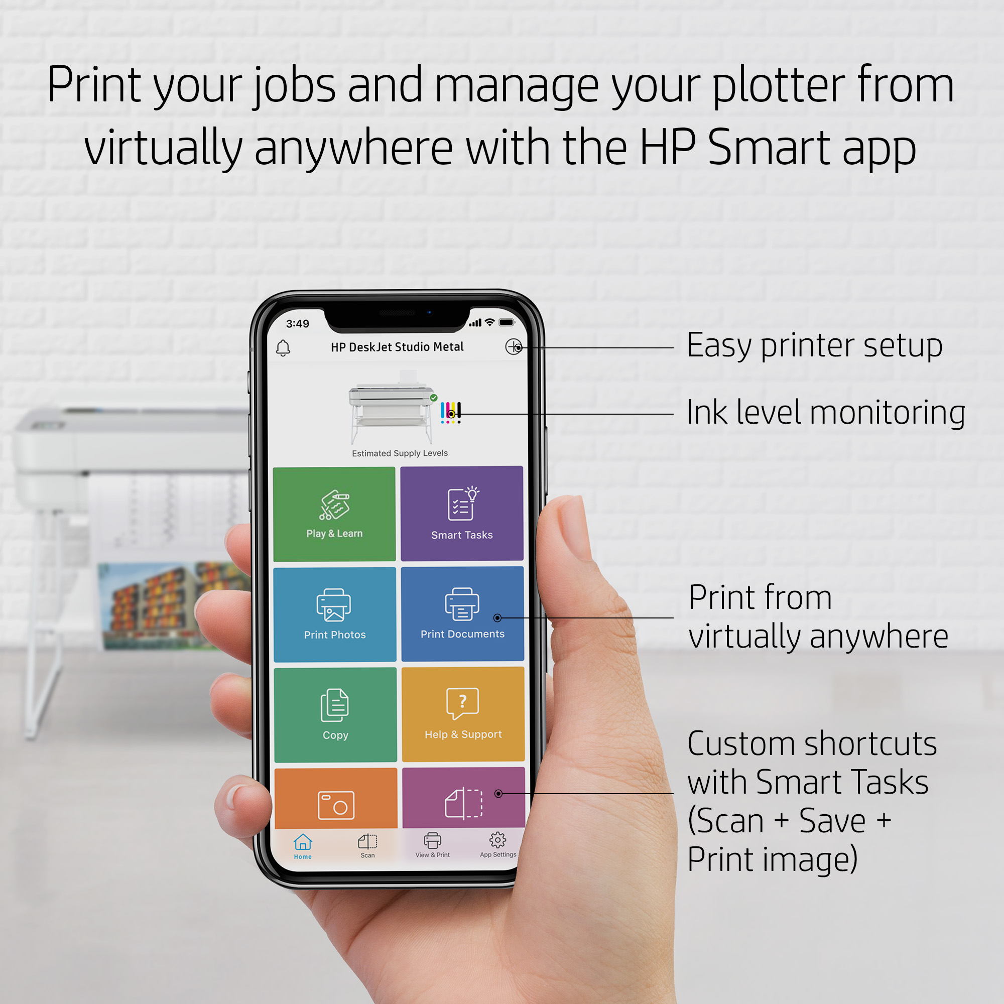 HP DesignJet Studio Steel 24-in Printer – image 9