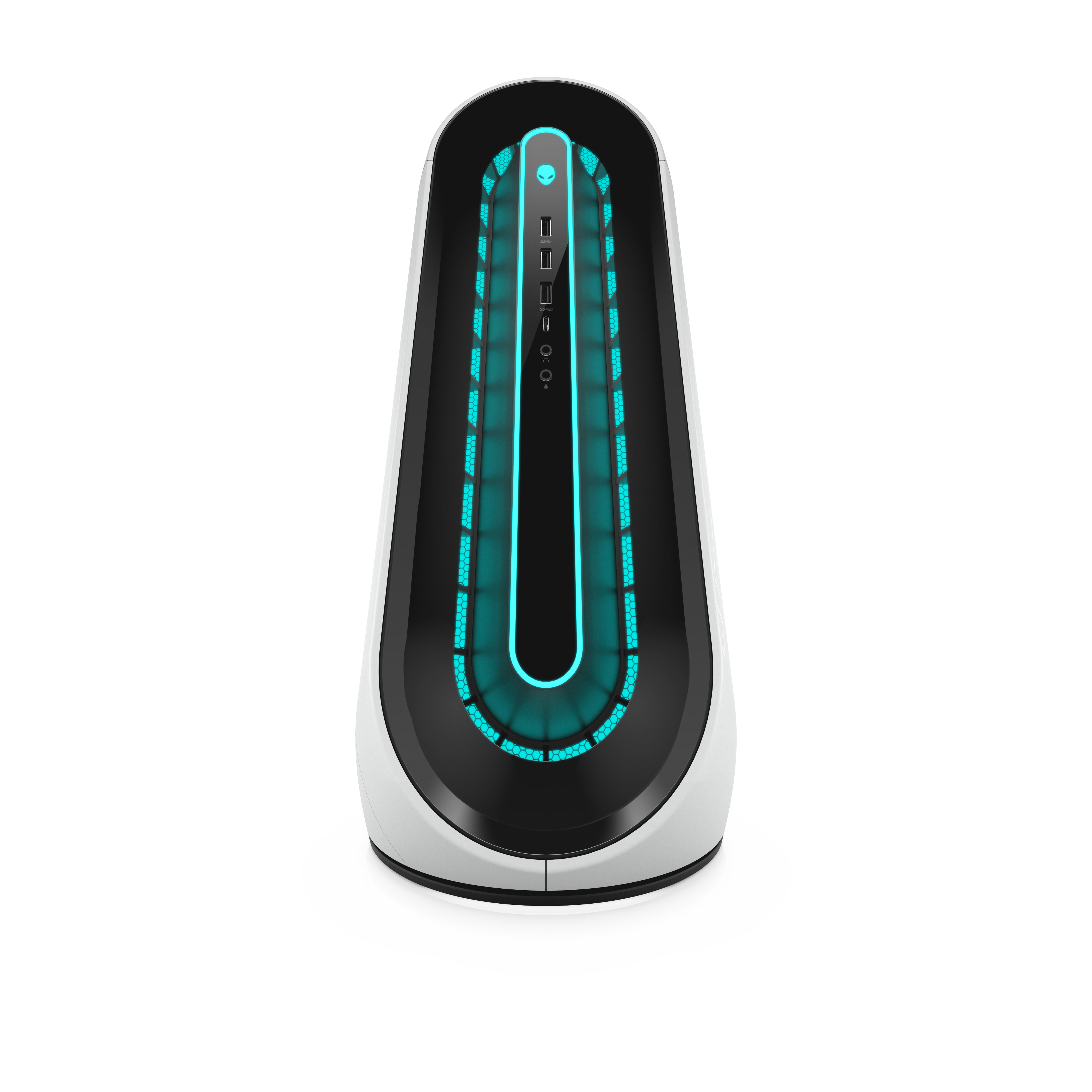 Alienware Aurora R11 Intel® Core™ i7 i7-10700F 16 GB DDR4-SDRAM 1 TB SSD NVIDIA GeForce RTX 2080 SUPER Windows 10 Home Midi Tower PC Silver, White image 2