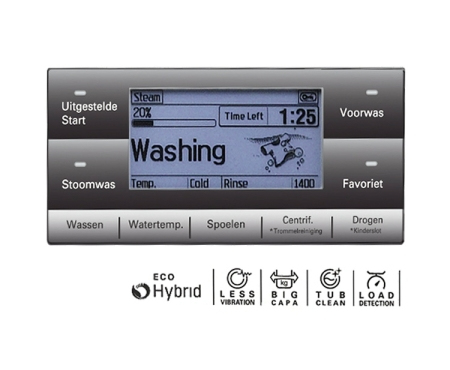 LG F1612WD washer dryer Freestanding Front-load White – image 3