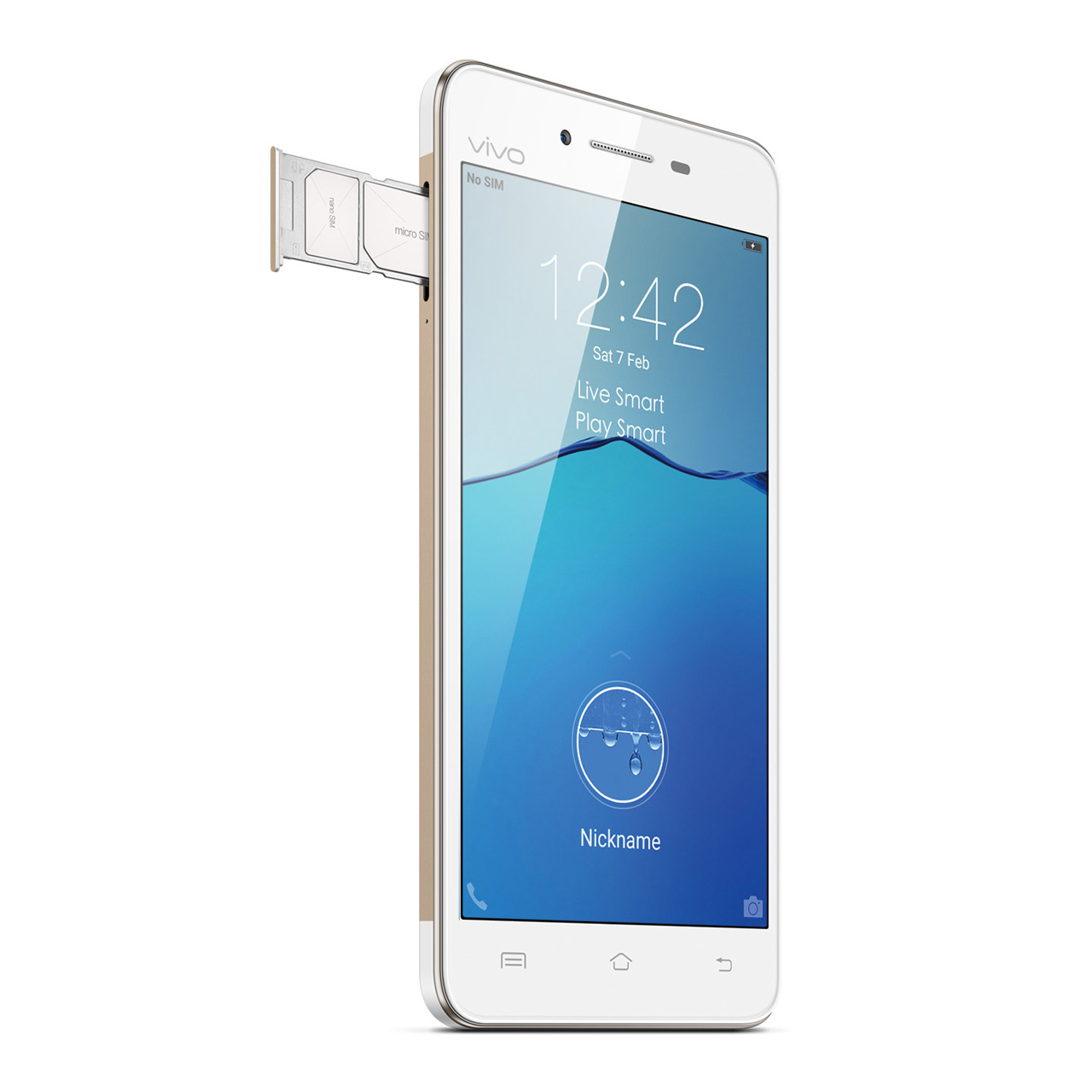 vivo Y35 12.7 cm (5") Android 5.0 4G Micro-USB 2 GB 16 GB 2300 mAh Gold, White