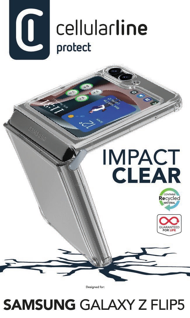 Cellularline Impact Clear Case - Galaxy Z Flip5