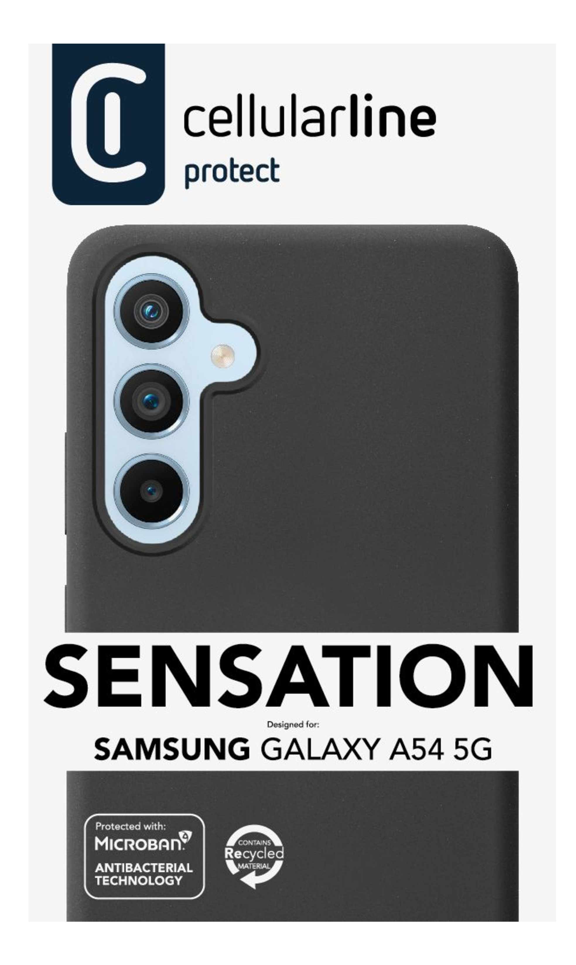 Cellularline Sensation - Galaxy A54 Soft-touch silicone case with built-in Microban® antibacterial technology – image 5