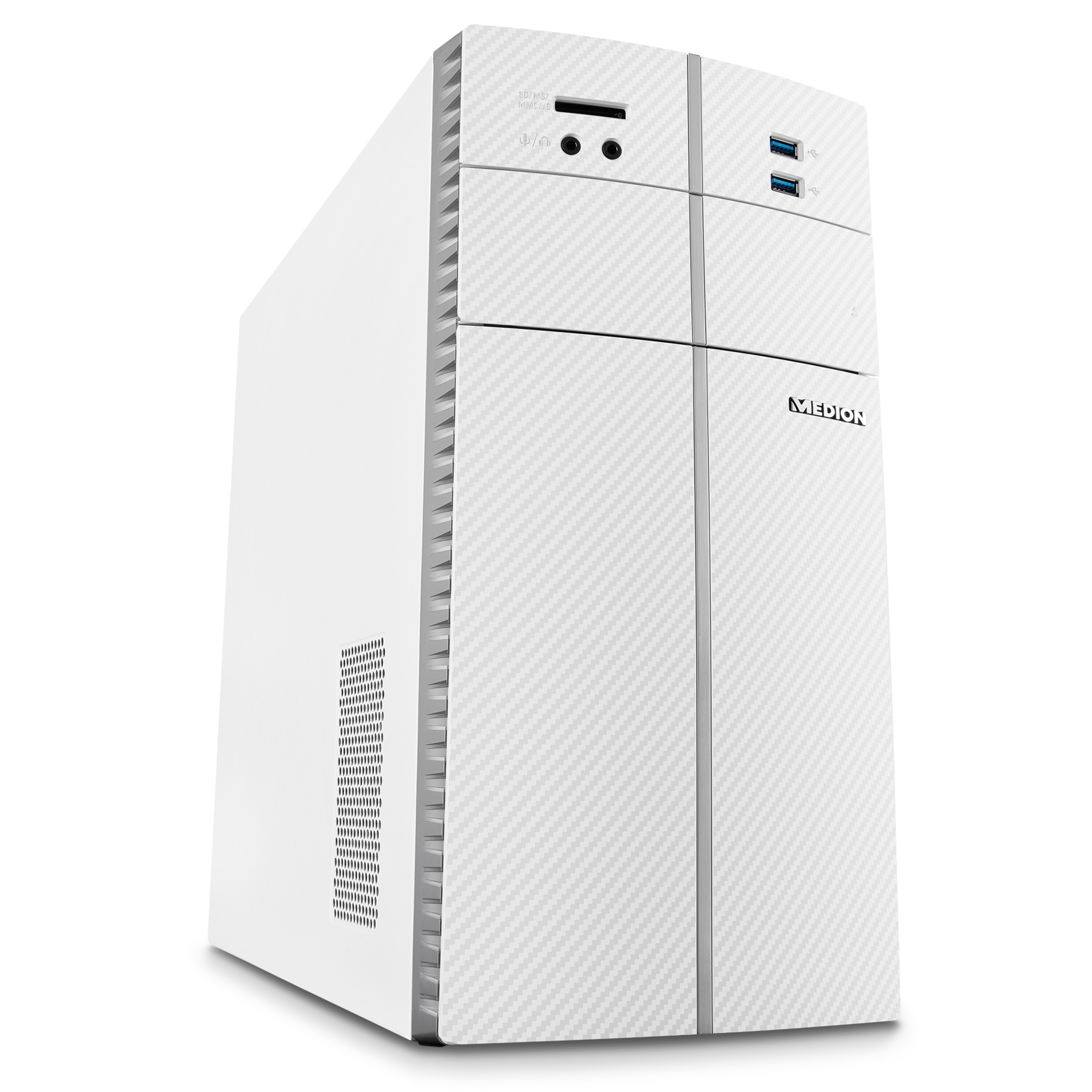 MEDION AKOYA E32007 AMD Ryzen™ 5 3400G 8 GB DDR4-SDRAM 1.25 TB HDD+SSD Windows 10 Home Micro Tower PC White image 5