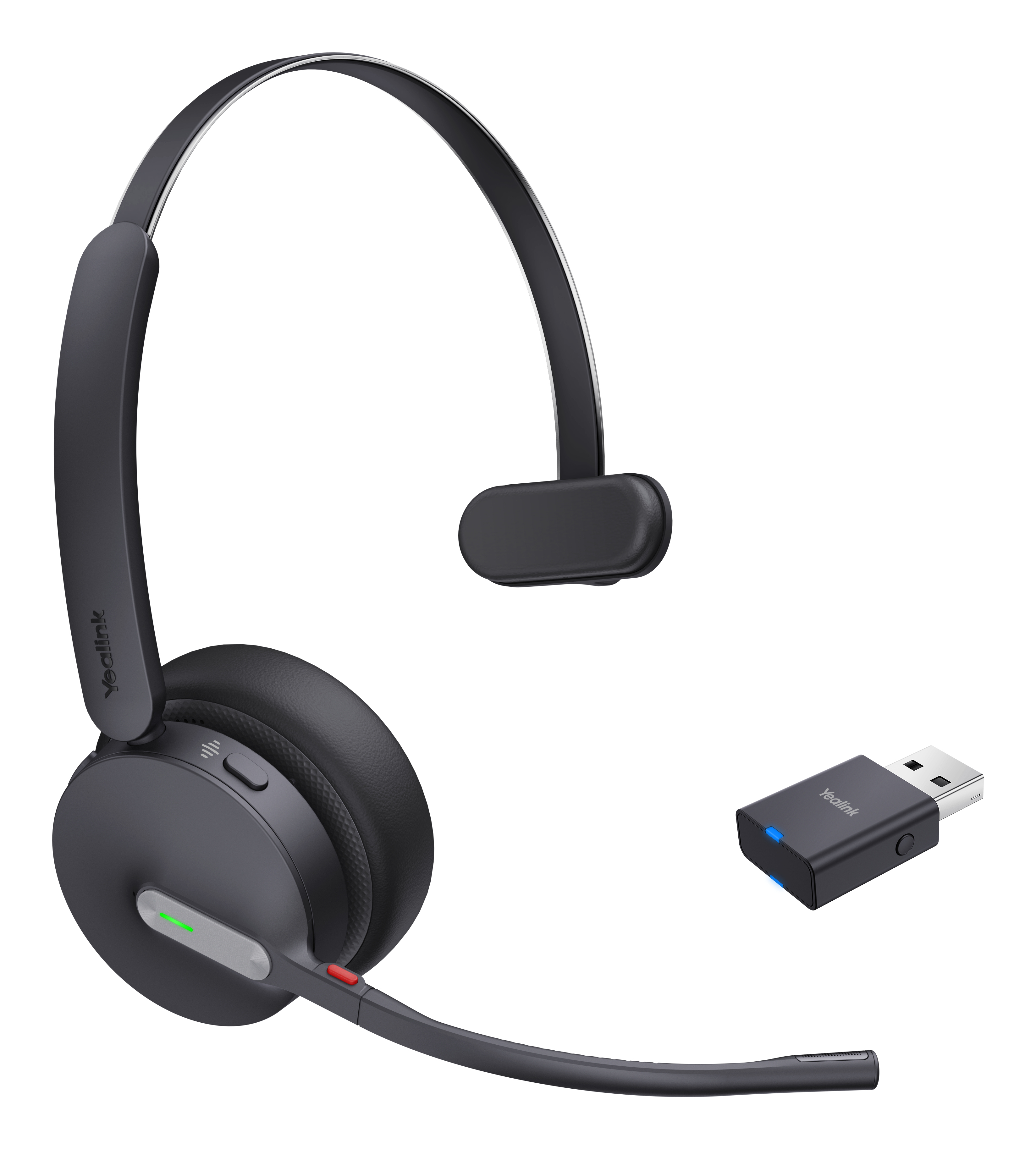 Yealink WH64 Hybrid Mono UC Auricolare Wireless A Padiglione Ufficio Micro-USB Bluetooth Nero