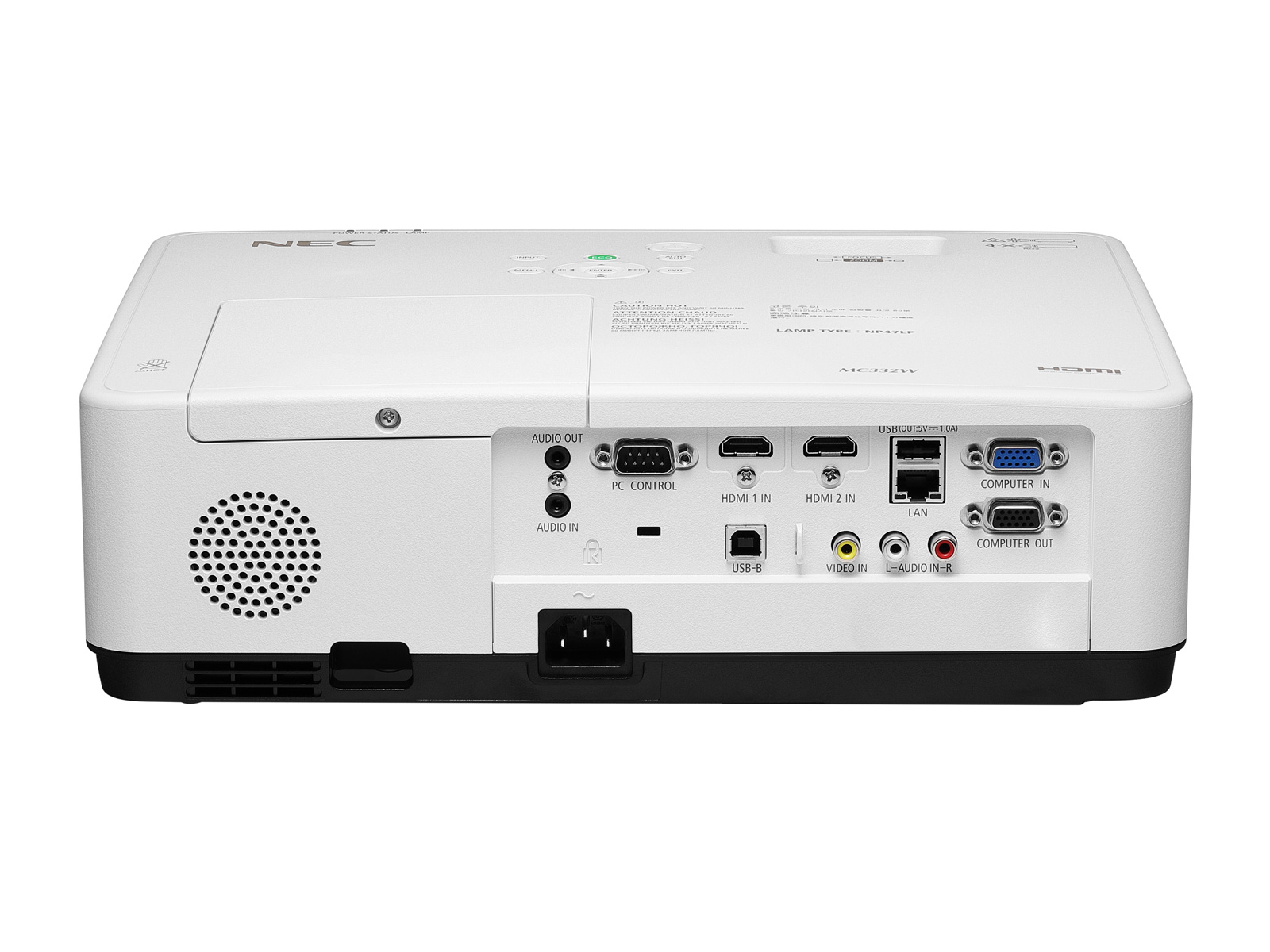NEC MC332W Standard throw projector 3300 ANSI lumens 3LCD WXGA (1280x800) White – image 6