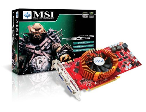 MSI N9800GT-T2D512-OCV2 graphics card GeForce 9800 GT GDDR3 – image 1