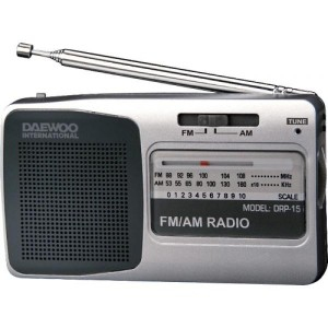 Daewoo DRP-15 Personal Analog Black, Silver