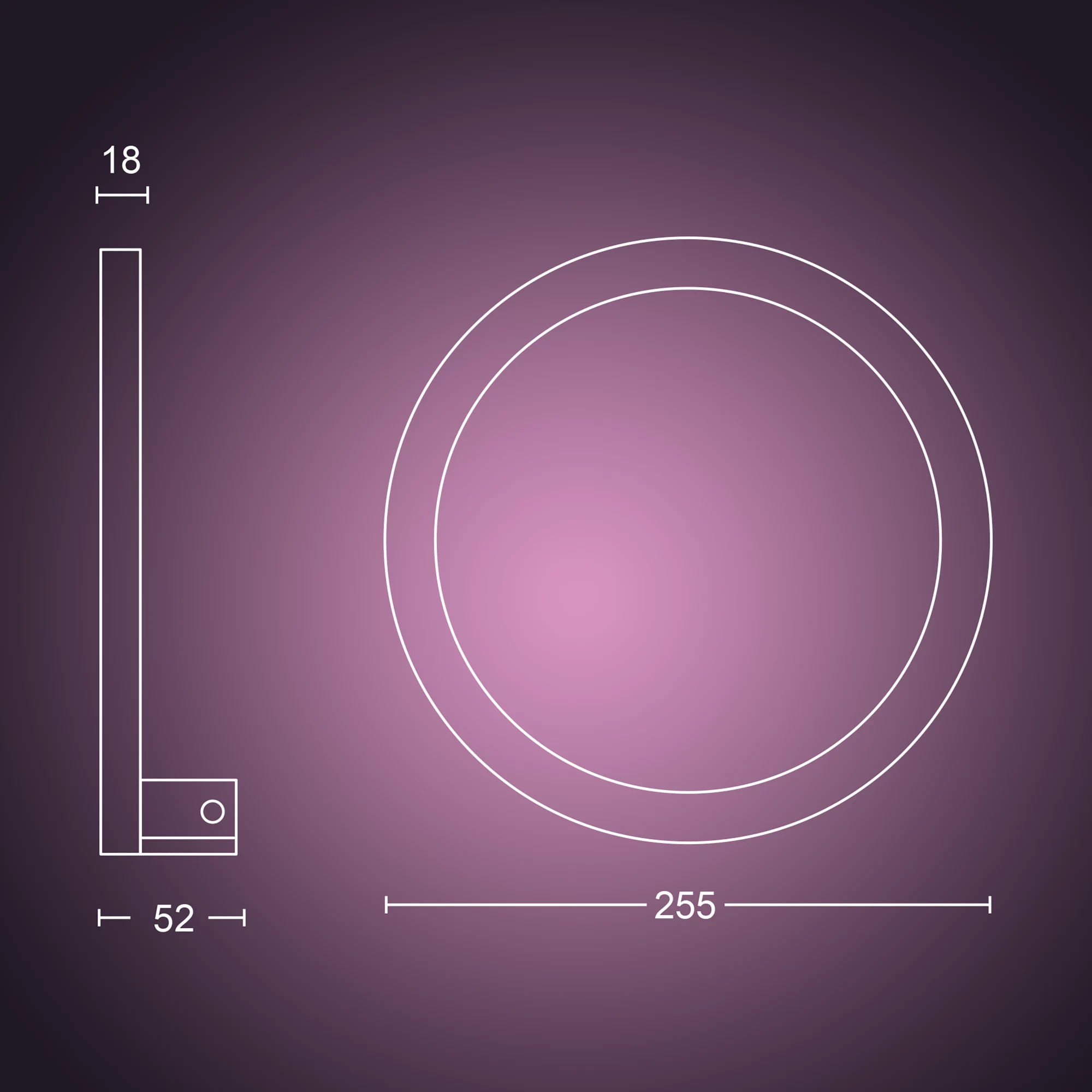 Philips by Signify Philips Hue White and colour ambience Sana wall light – image 4
