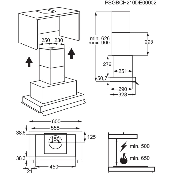 AEG DEK6680M Built-in Stainless steel 760 m³/h – image 9