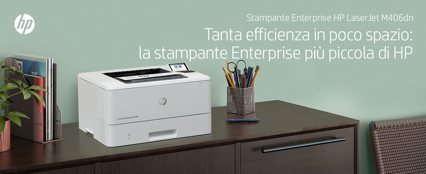 STAMPANTE HP LASER PRO LJ-M406dn 40PPM 256MB 1200MHz 350FF (100+250) DUPLEX LAN USB2.0 - Miniatura 8