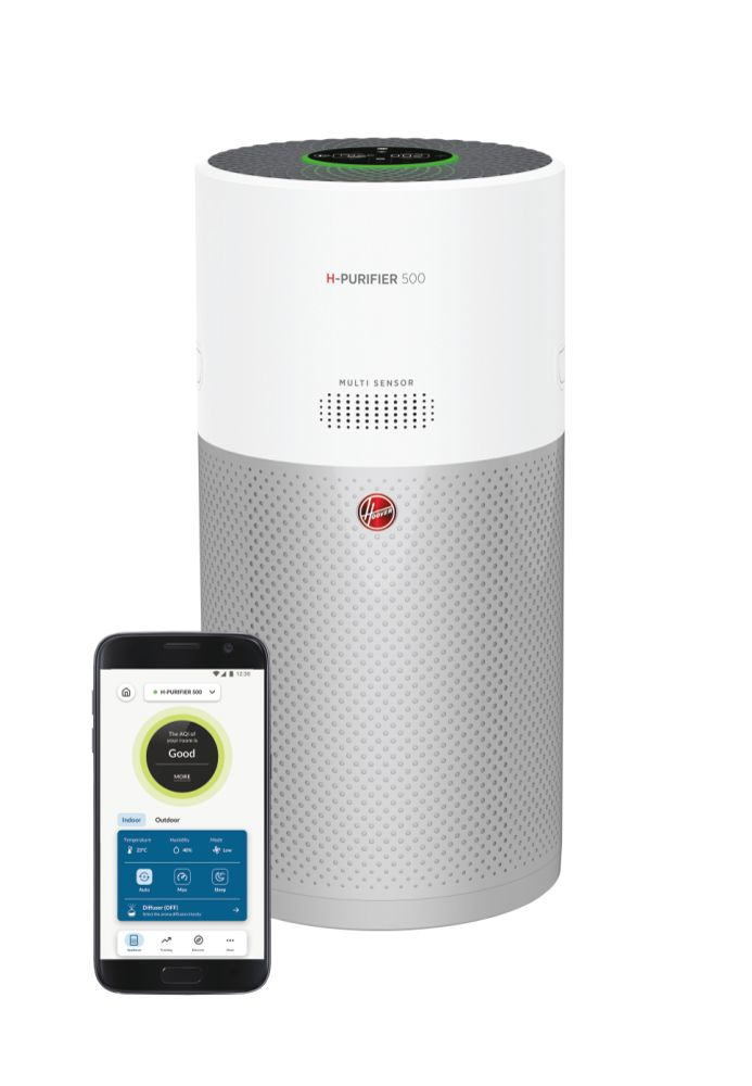 منقي هواء هوفر H-Purifier 500 المتصل مع موزع