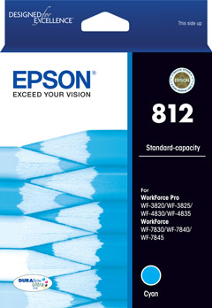 Epson 812 tindikassett 1 tk Originaal Standard Yield Tsüaan