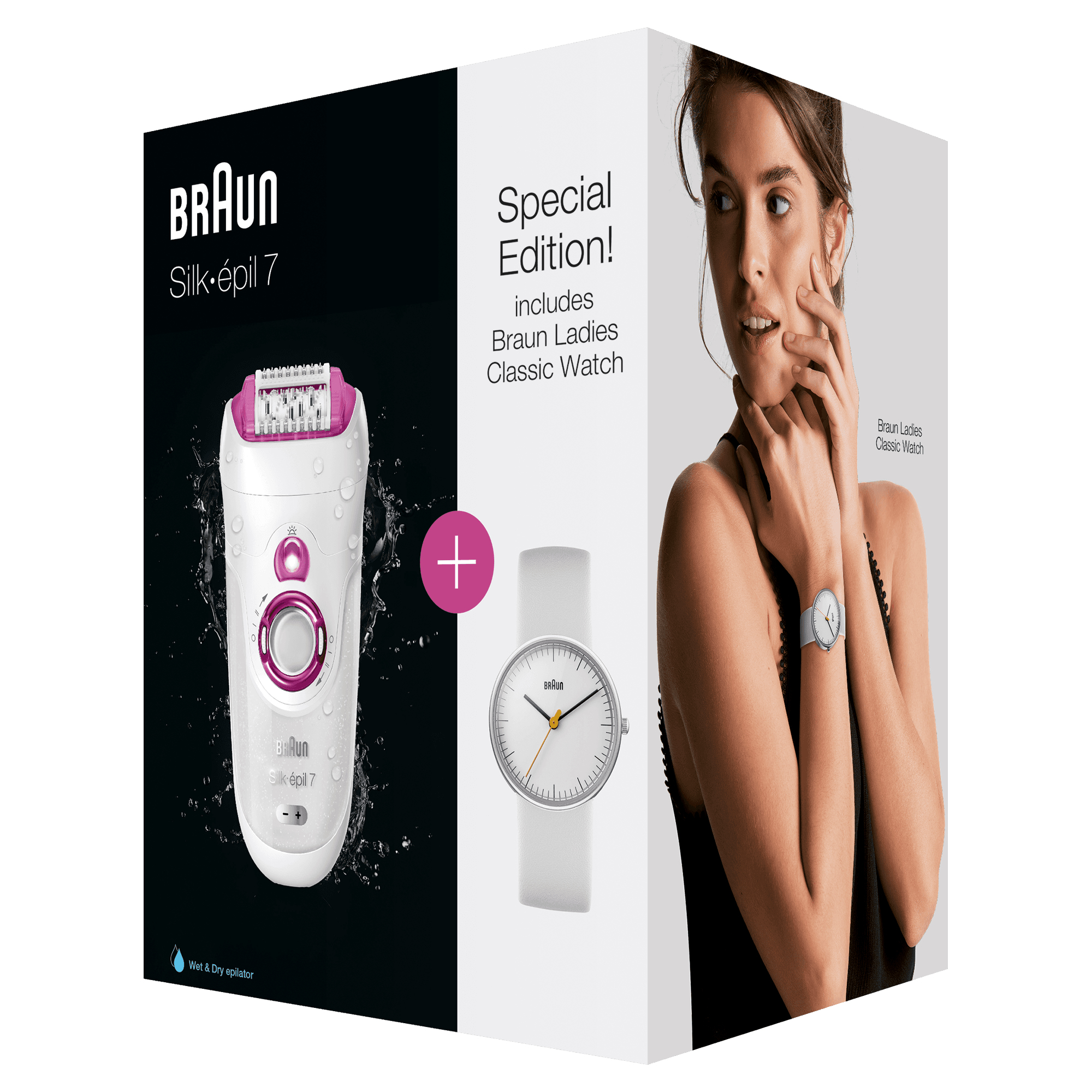 Braun Silk-épil 7 81677775 epilator 40 tweezers White, Pink – image 3