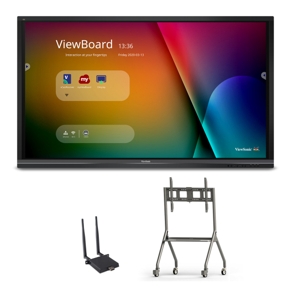 Viewsonic IFP8650-E4 interactive whiteboard 2.18 m (86") 3840 x 2160 pixels Touchscreen Black