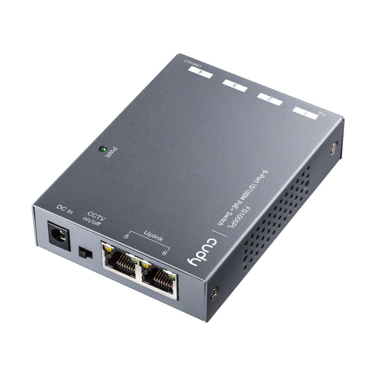 Cudy FS1006PL network switch Fast Ethernet (10/100) Power over Ethernet (PoE) Grey – image 4