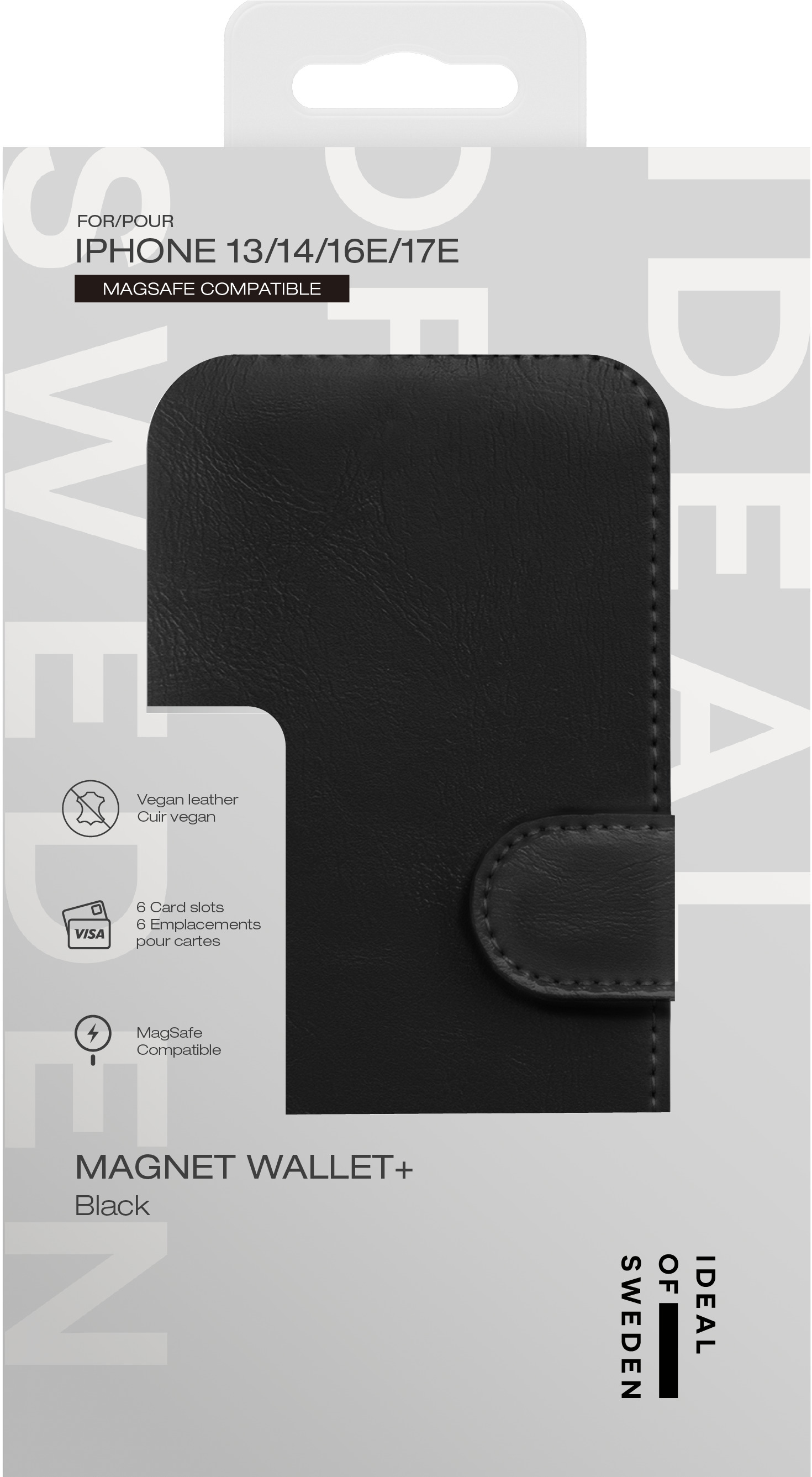 iDeal of Sweden Magnet Wallet+ MagSafe iPhone 13 / 14 / 16e / 17e Black – image 6