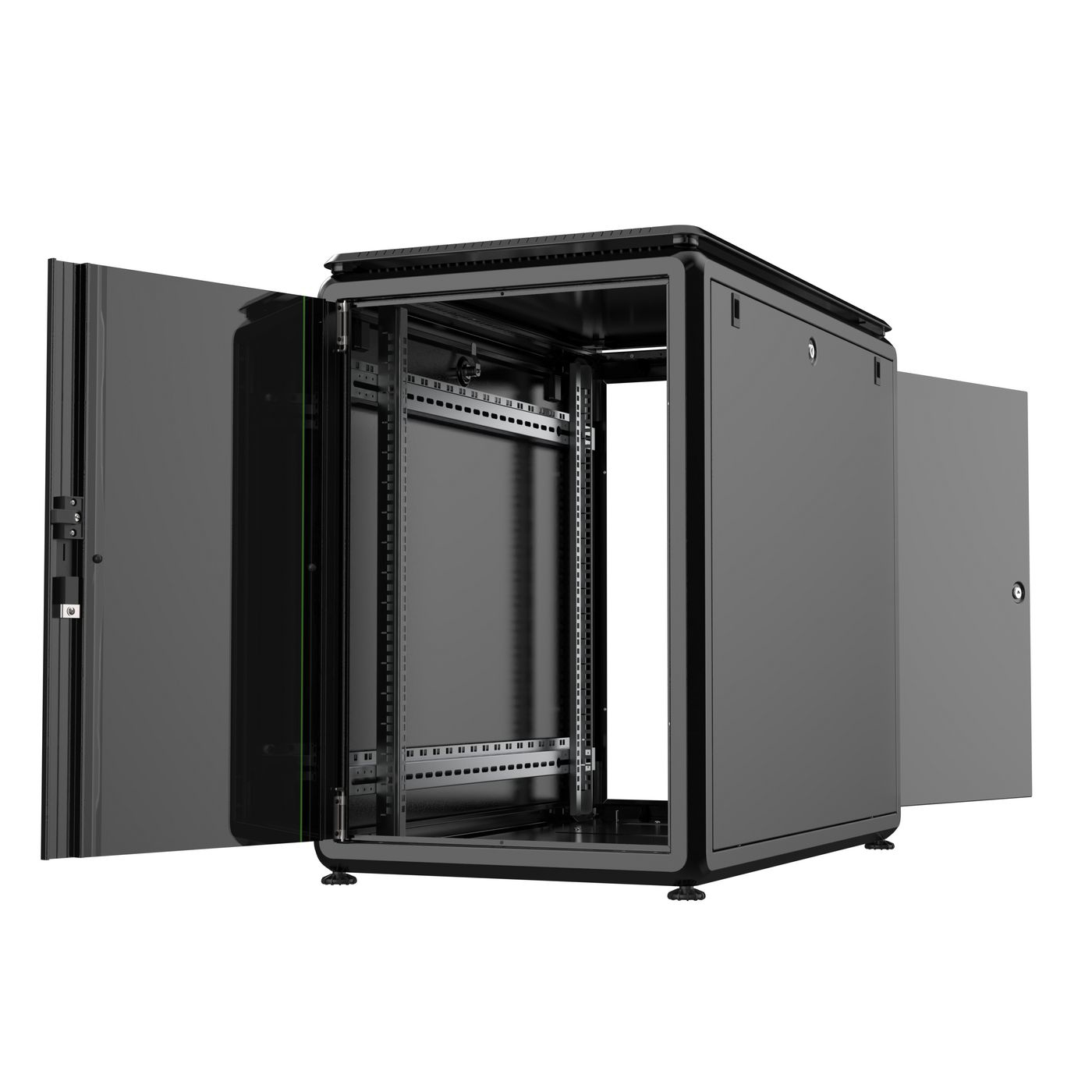Lanview RDL16U61BL rack cabinet 16U Freestanding rack Black – image 2