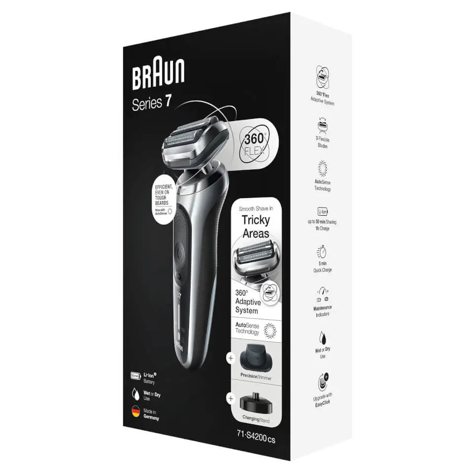 Braun Series 7 71-S4200cs Foil shaver Trimmer Black – image 4