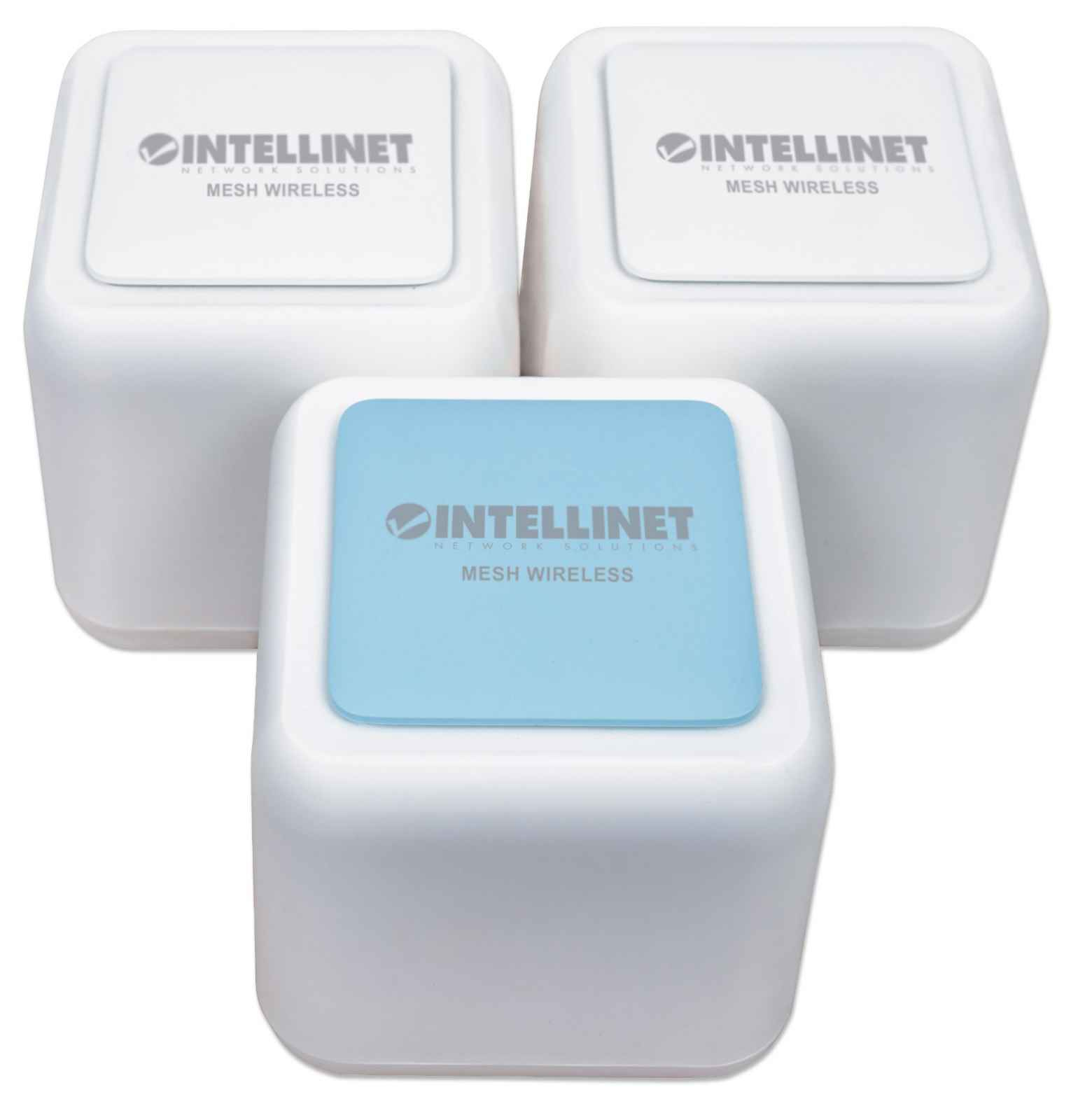 Intellinet Whole Home Mesh Wireless AC1200 Kit 1 Router and 2 Repeaters, Retail Box (Euro 2-pin plug)