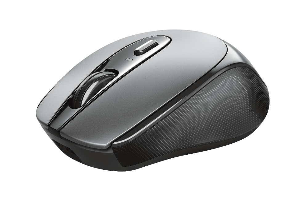 Trust Zaya - Mouse - per destrorsi e per sinistrorsi - ottica - 4 pulsanti - senza fili - 2.4 GHz - ricevitore wireless USB - nero