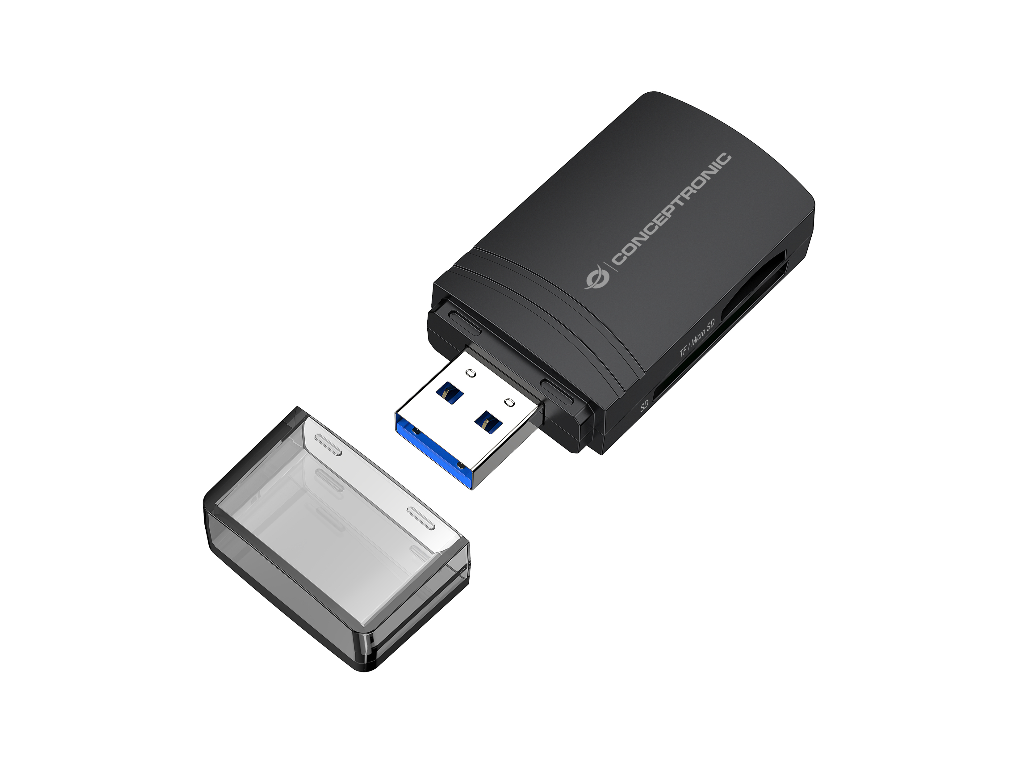 Conceptronic BIAN06B lettore di schede USB 3.2 Gen 1 (3.1 Gen 1) Type-A Nero