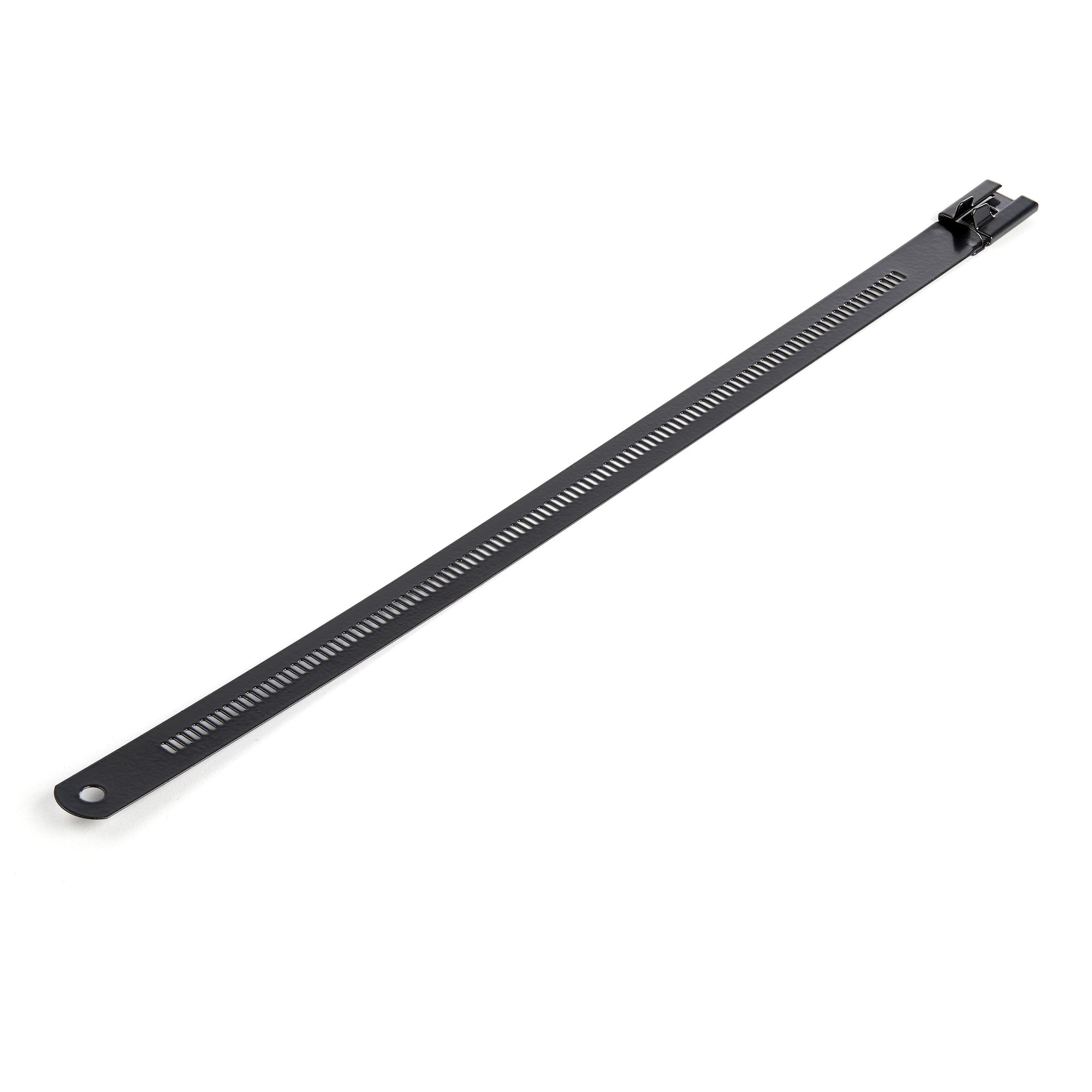 StarTech.com 9"(22cm) Metal Cable Ties, 1/4"(7mm) wide, 2-1/4"(55mm) Bundle Dia. 100lb(45kg) Tensile Strength, Nylon Coated 316 Stainless Steel, Self Locking Metal Detectable Ties, 50 Pack - Nylon 11 Coated Ties (CBMMCT) - Cable tie - indoor, outdoor - 22.5 cm - black - TAA Compliant (pack of 50) - for P/N: CBMMCTTOOL