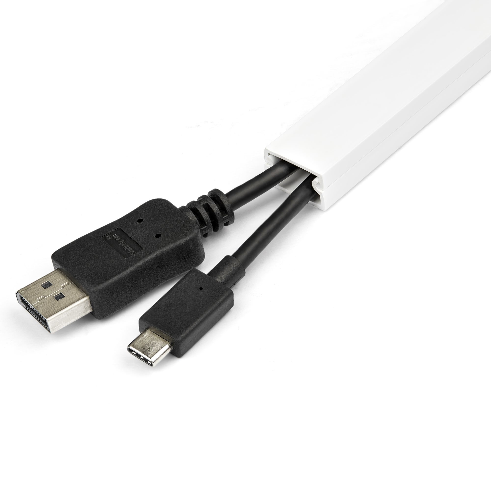 1m Kabelkanal Selbstklebend, 19x11mm, PVC, Sockelleiste/Wandkabelkanal, bis zu 12 Kabel, UL geprüft