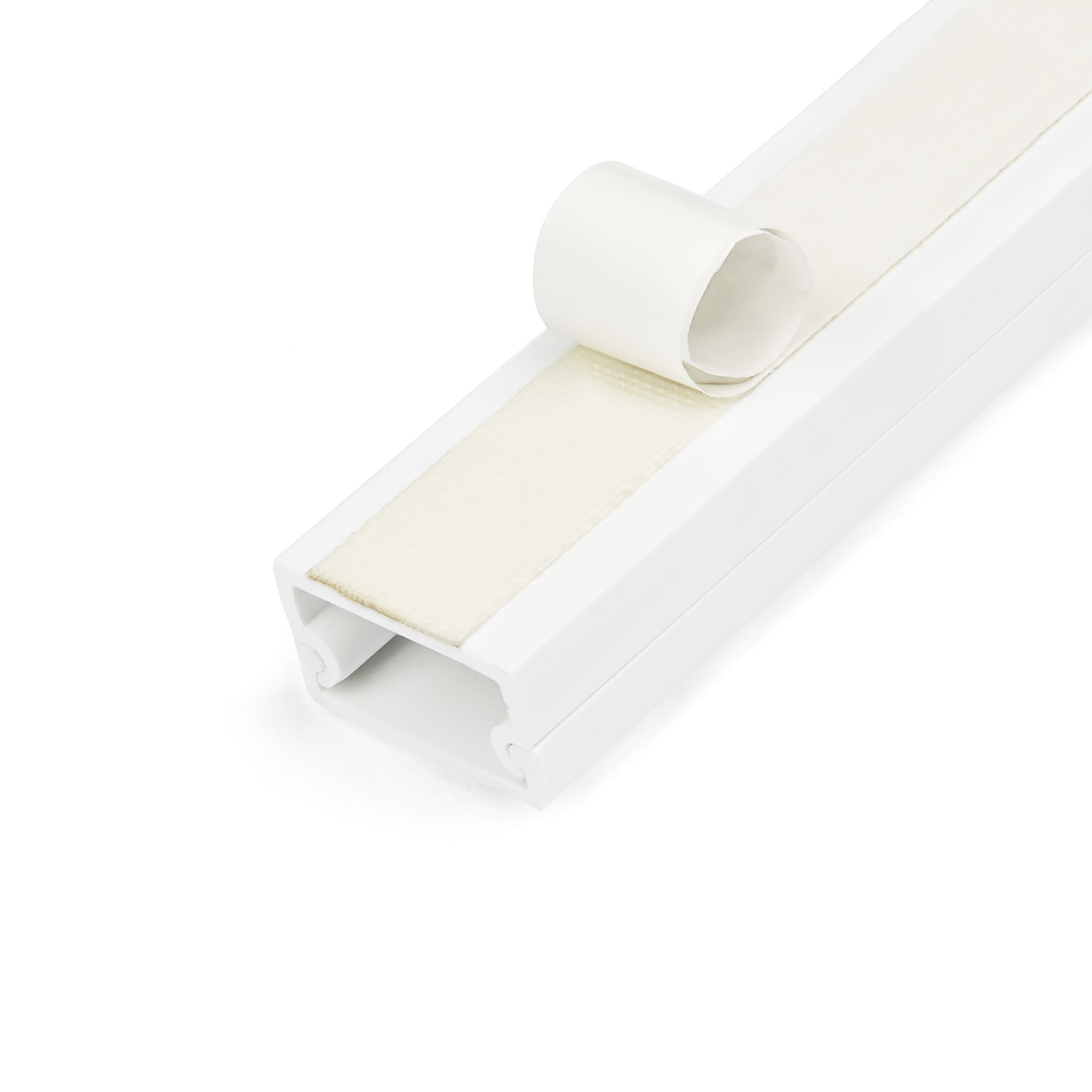 1m Kabelkanal Selbstklebend, 19x11mm, PVC, Sockelleiste/Wandkabelkanal, bis zu 12 Kabel, UL geprüft
