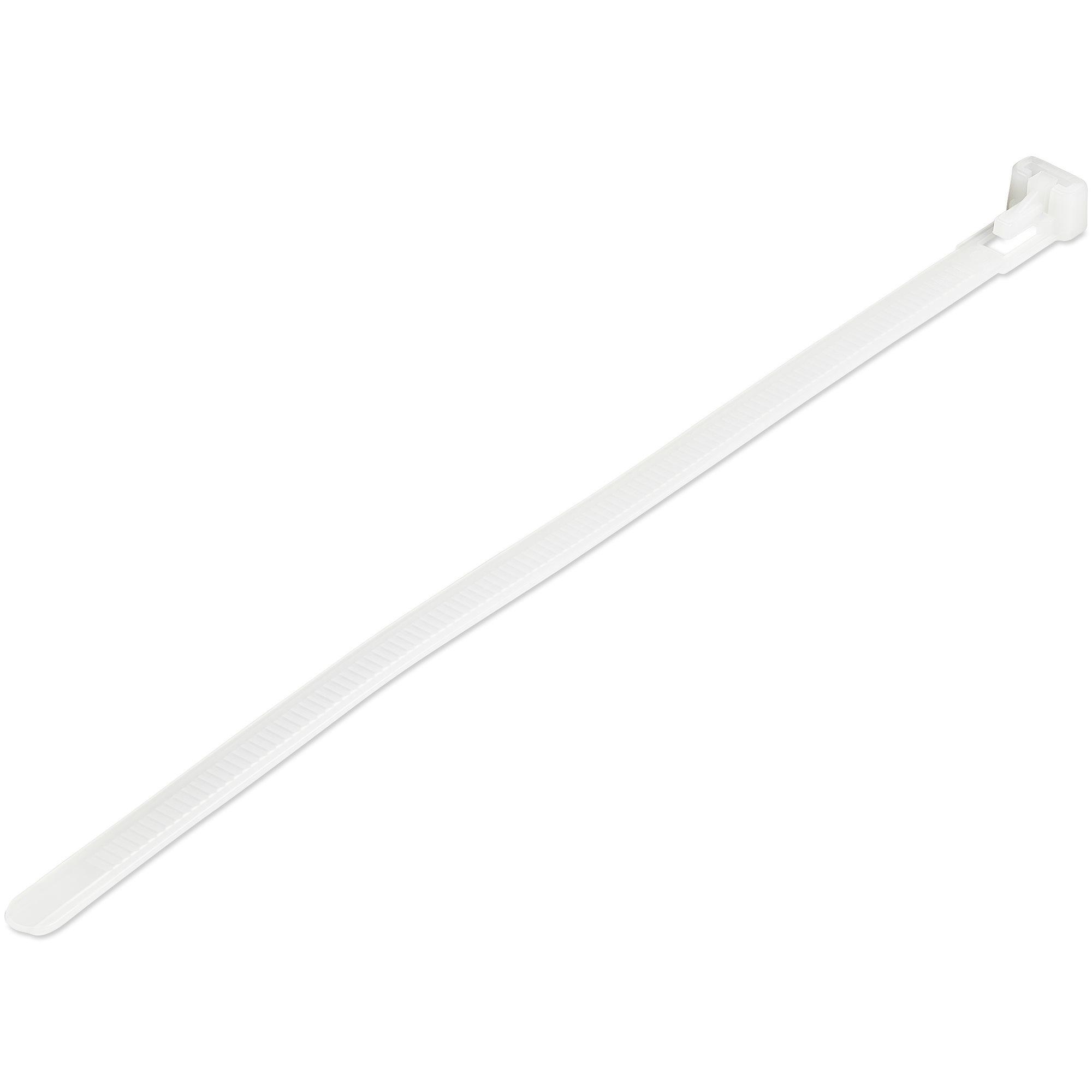 StarTech.com 200mm Beyaz Tekrar Kullanılabilir Kablo Bağı, 100'lü Paket