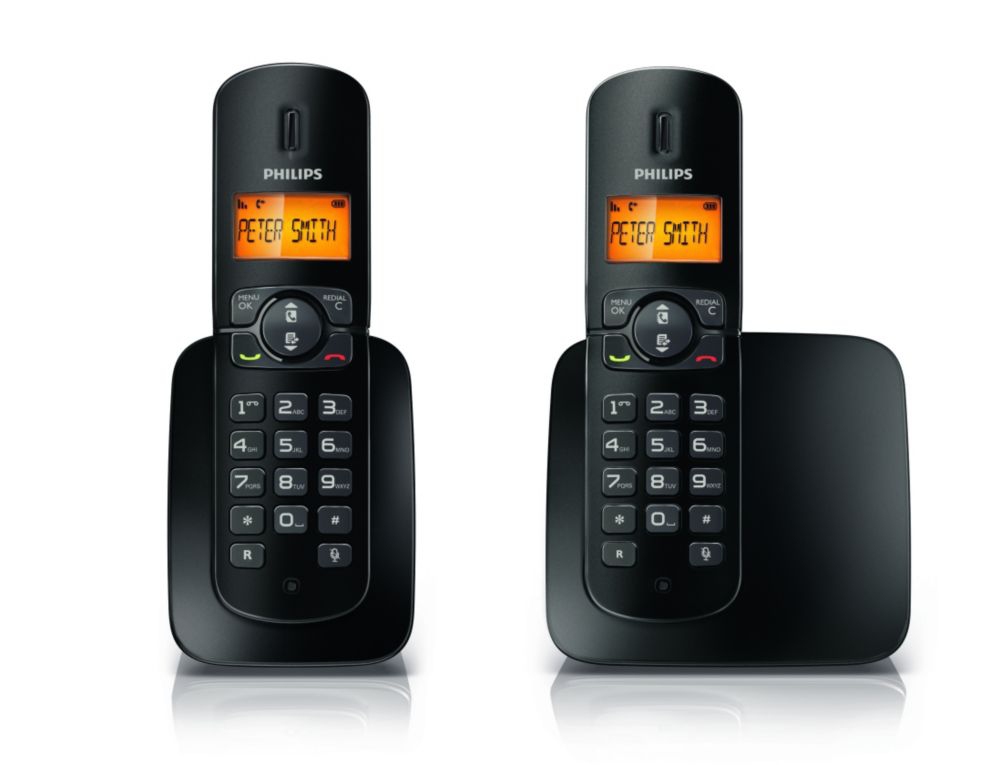 Philips CD1802B DECT telephone Caller ID Black