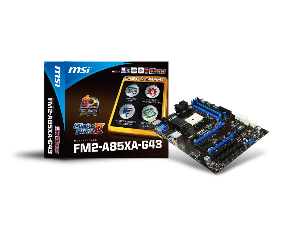 MSI FM2-A85XA-G43 AMD A85X Socket FM2 ATX – image 1