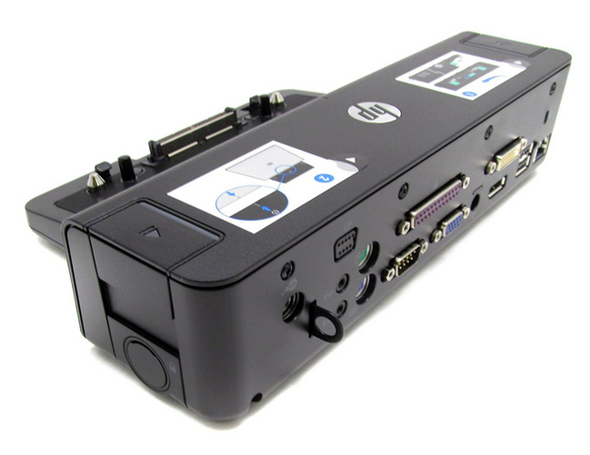 HP 688169-001 laptop dock/port replicator Docking Black
