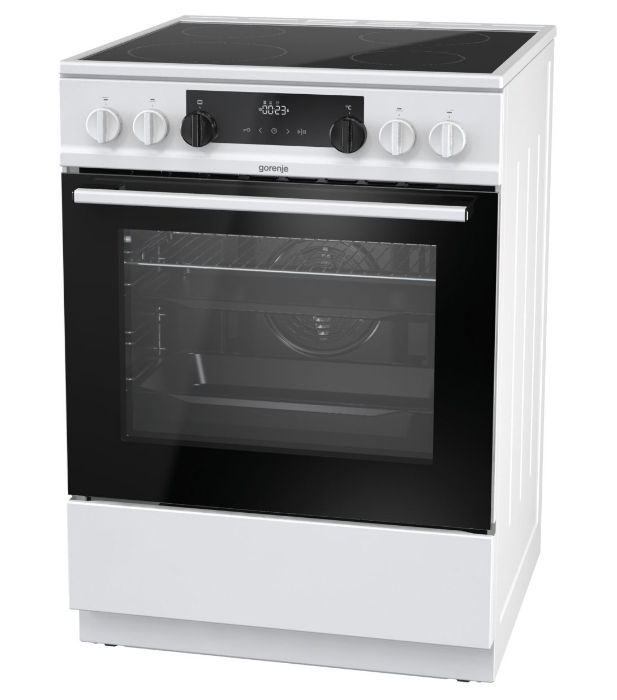 Gorenje EC6341WD Range cooker Electric Ceramic hob Black, White – image 5