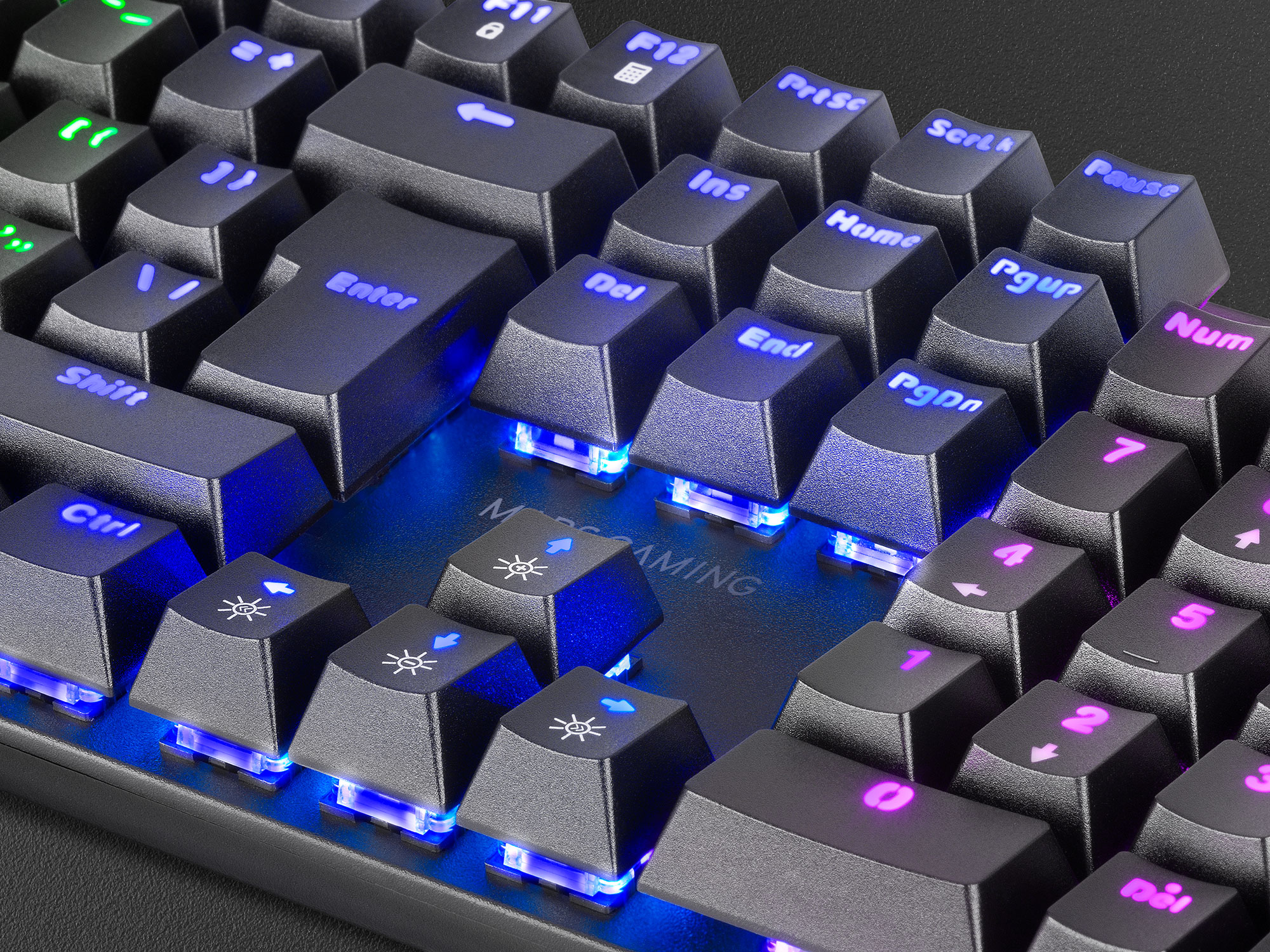 Mars Gaming MK422 Black Mechanical Gaming RGB Keyboard Antighosting Blue Mechanical Switch Spanish Language – image 4