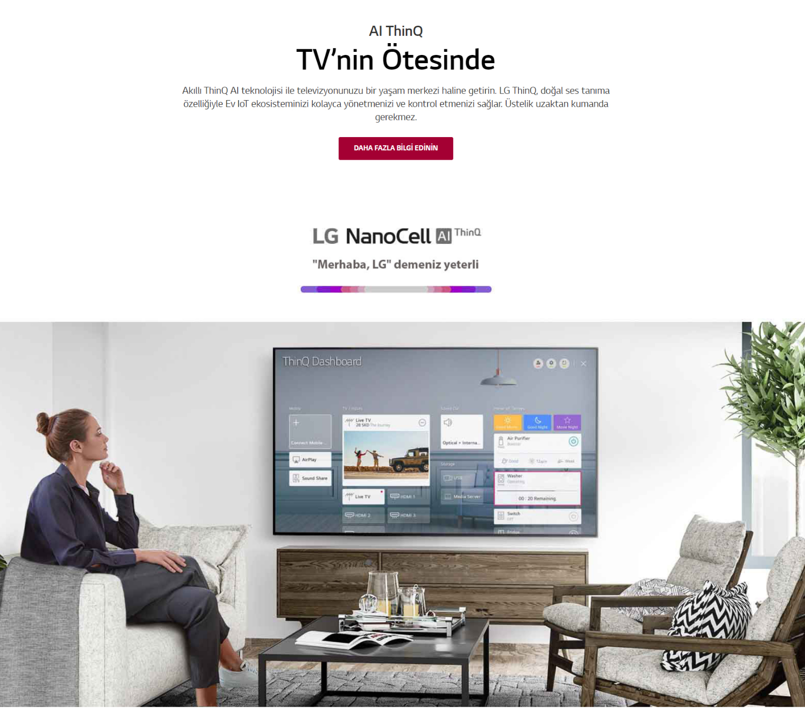 TV LG 65NANO956NA 65 NanoCell 8K Smart TV Noir — photo 20