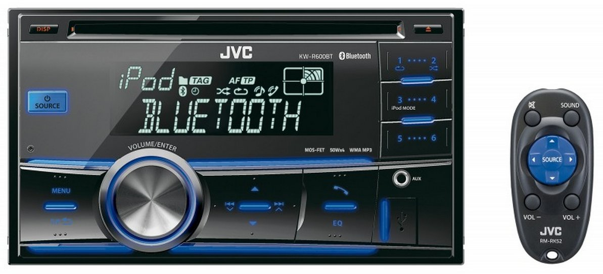 JVC KW-R600BTE car media receiver Black