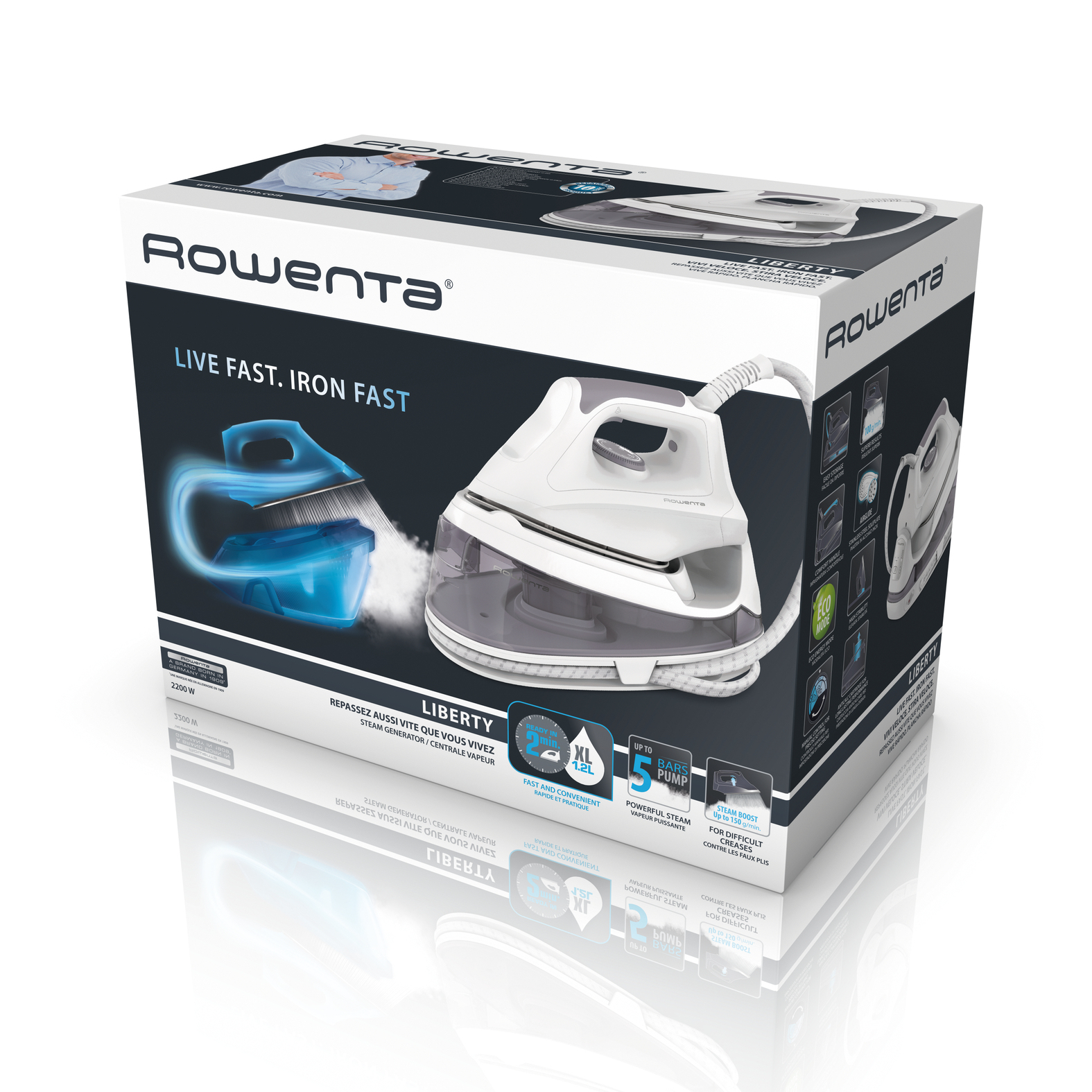 Rowenta VR5020 Pump-driven steam ironing station – image 6