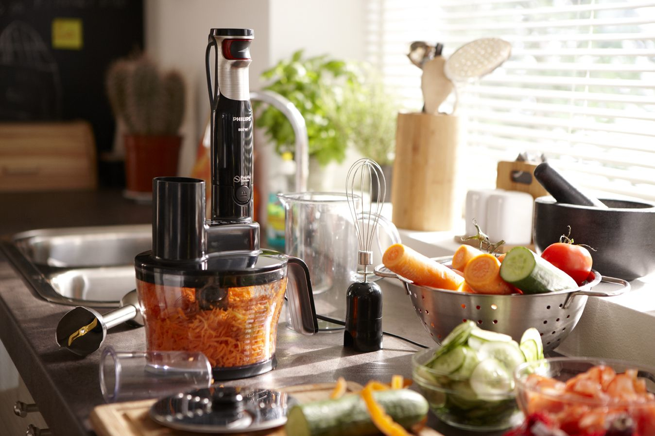 Philips Avance Collection HR1967/90 blender Black, Transparent – image 3