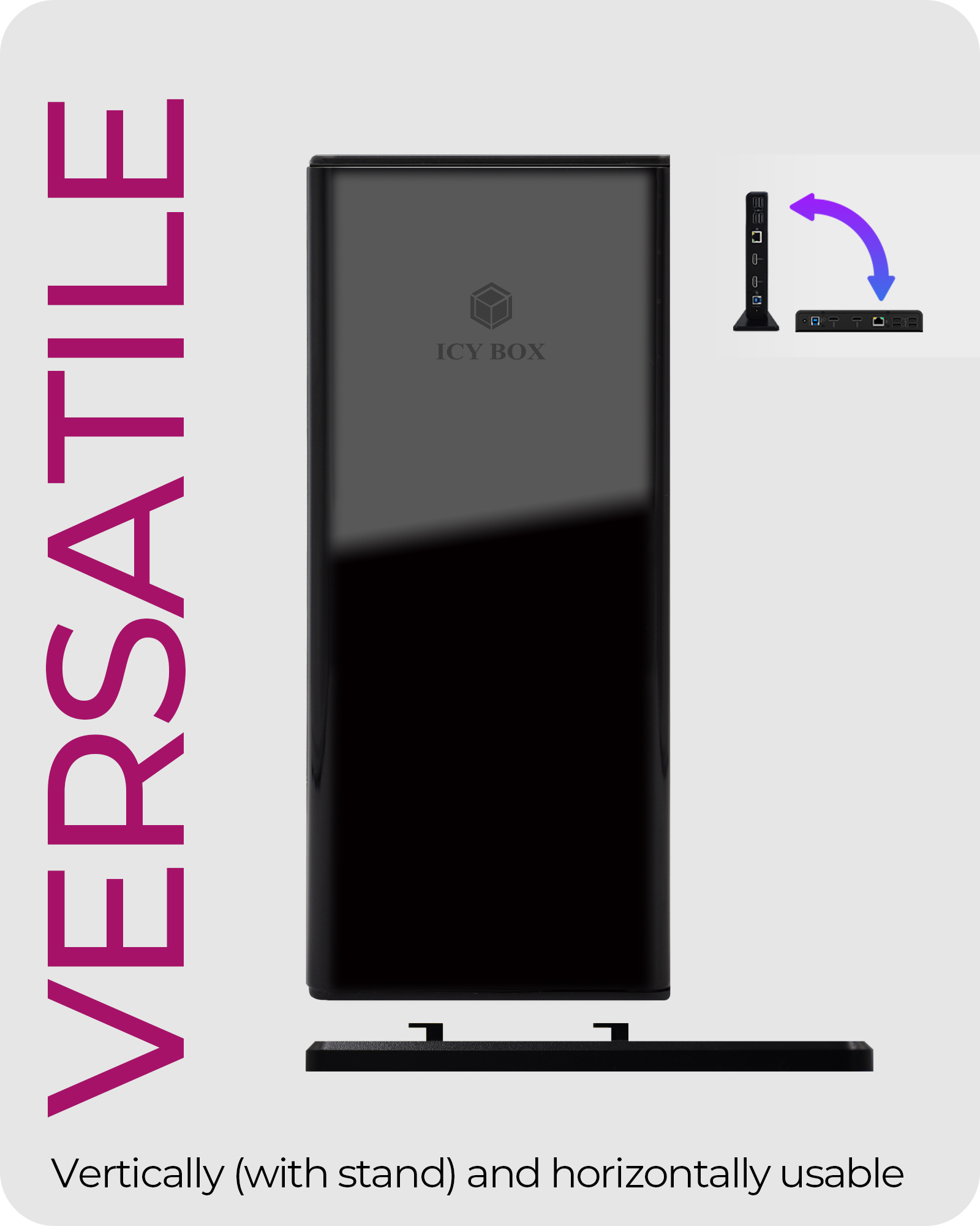 ICY BOX IB-DK2251AC Wired USB 3.2 Gen 2 (3.1 Gen 2) Type-A Black – image 7