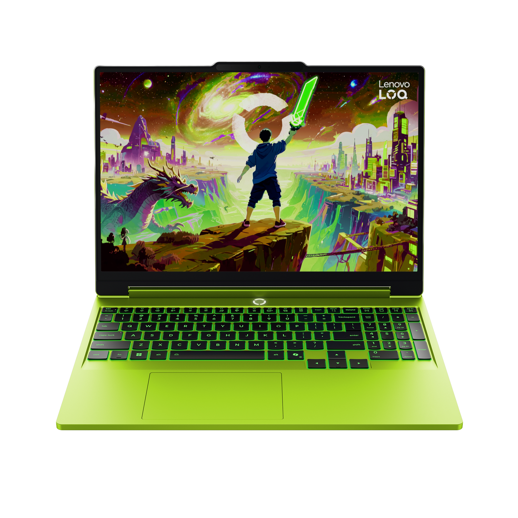 Lenovo LOQ 15AHP11 AMD Ryzen™ 7 250 Laptop 38.9 cm (15.3") WUXGA 16 GB DDR5-SDRAM 512 GB SSD NVIDIA GeForce RTX 5060 Wi-Fi 6 (802.11ax) Windows 11 Home Green Belgian