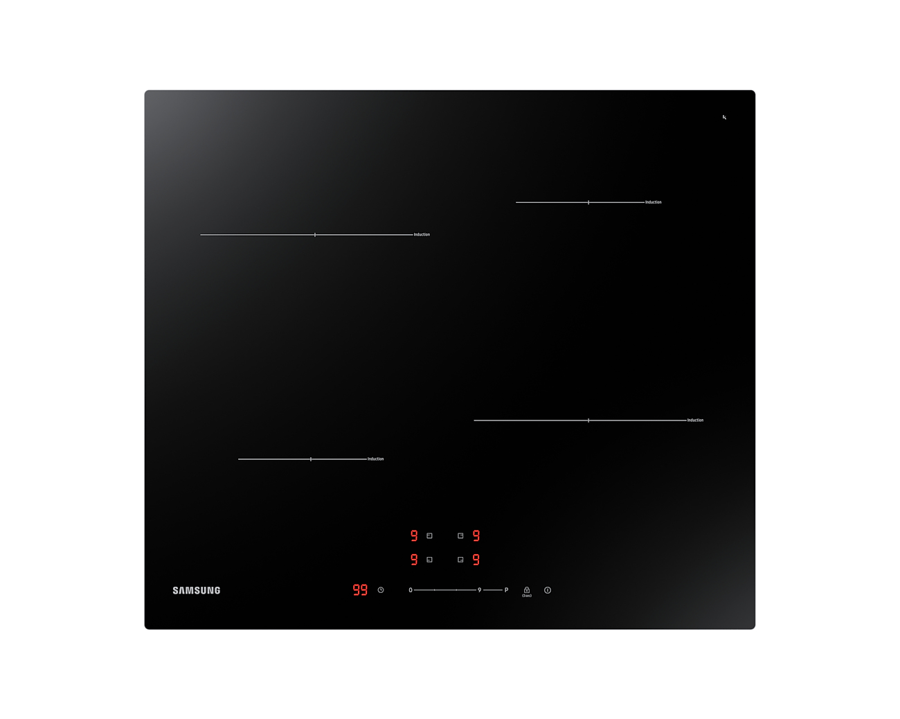 Samsung NZ64T3707A1/UR cooker Tabletop cooker Zone induction hob Black