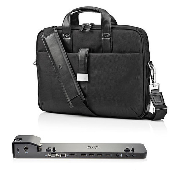 HP UltraSlim Docking Station + Business Slim Top Load Case