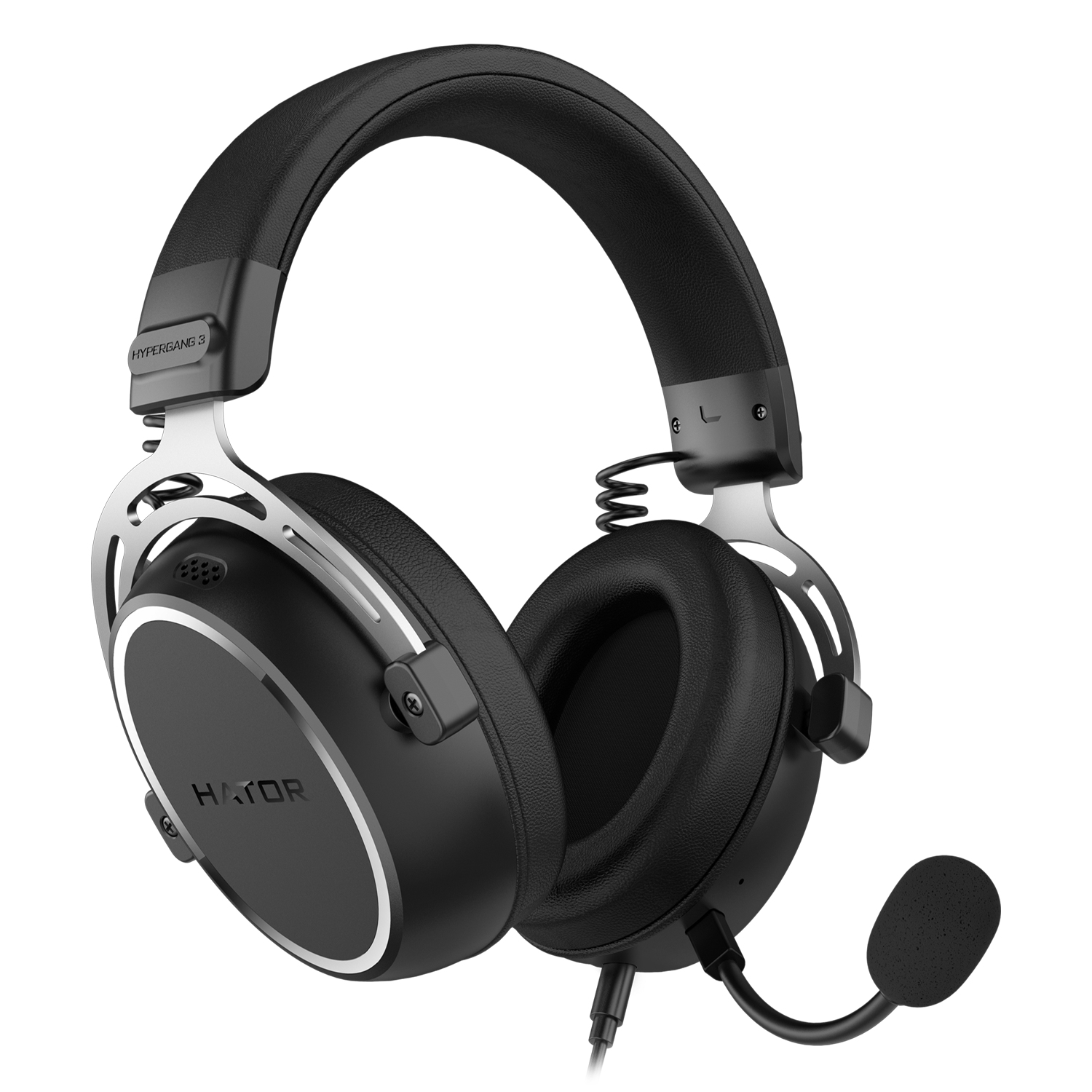 HATOR HYPERGANG 3 Hi-Res Auricolare Cablato A Padiglione Gaming USB Type-C / USB Type-A Nero